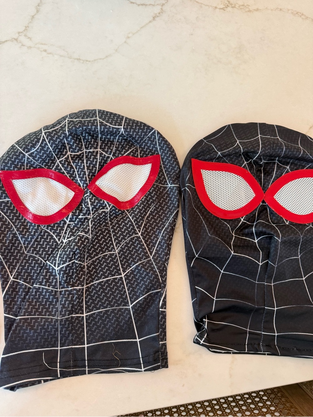 Kids Spider-Style Costume Hood Mask - Red and Black Bundle Of 3 - Picture 2 of 8